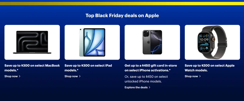 Best Buy Canada Black Friday Deals Sale 2025: Top Apple Deals + up to 50% off Select Items