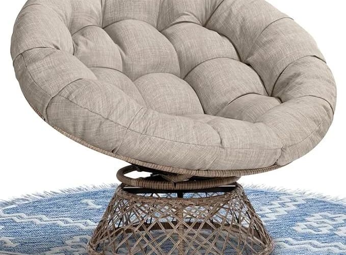 Bme 102 cm Ergonomic Wicker Papasan Chair