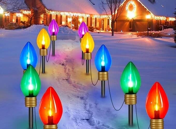 Brightown Jumbo C9 Christmas Lights Outdoor Decorations