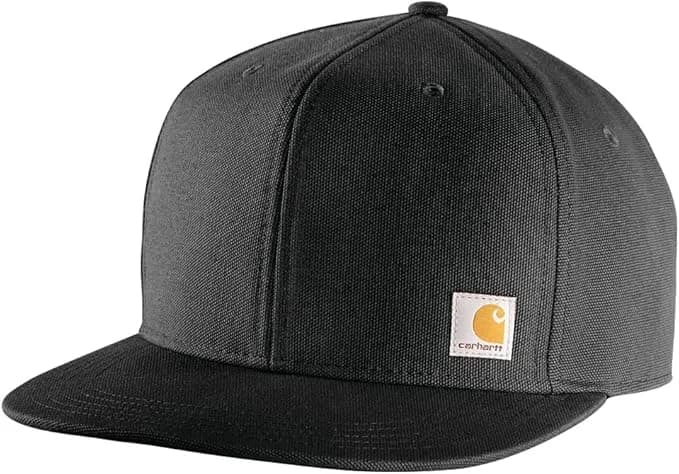 Carhartt Mens Firm Duck Flat Brim CapBaseball