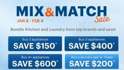 Coast Appliances Mix & Match Sale — Save Up to $600 on Kitchen & Laundry