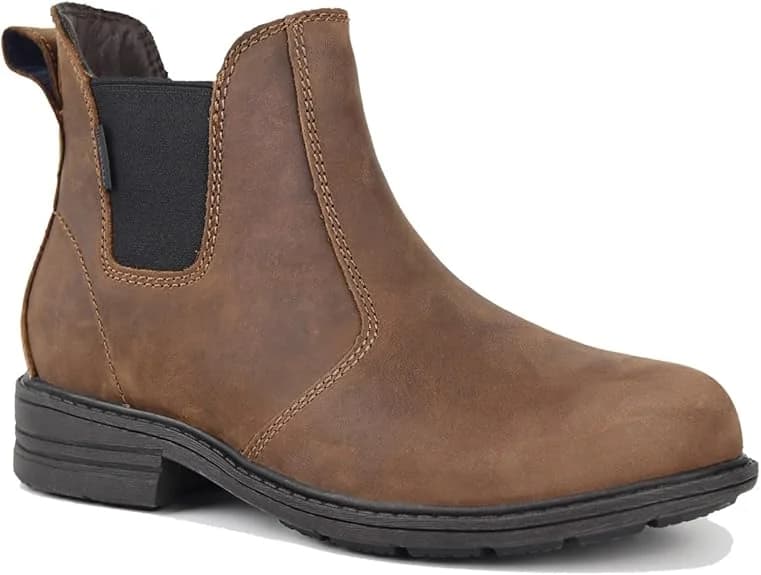 Comfy Moda Womens Waterproof Leather Chelsea Boots
