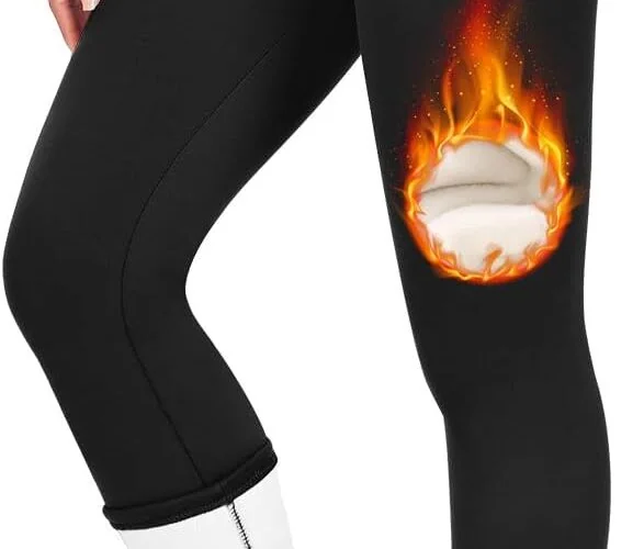 DHSO Womens Fleece Lined Leggings Winter Warm