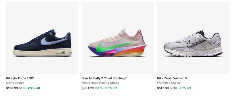 Nike Canada Cyber Monday Deals Sale 2025: up to 30% off Select Styles