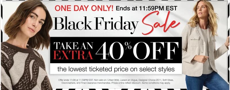 Olsen Canada Black Friday Deals Sale 2025: Save Extra 40% Off the Lowest Ticket Price + 50% Off Sweaters + FREE Shipping NO Minimum Today