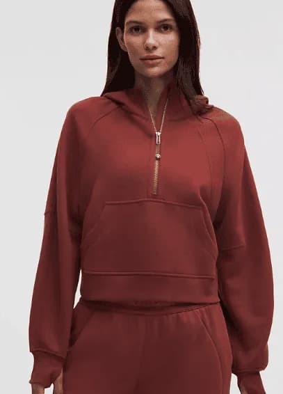 Scuba Oversized Half-Zip Hoodie