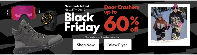 Sport Chek Canada Cyber Monday Deals Sale 2025: Save up to 60% + Free Shipping On All Orders
