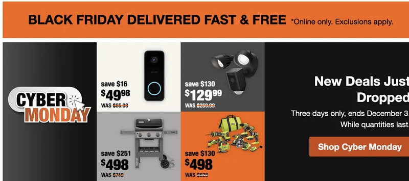 The Home Depot Canada Cyber Monday 2025 Deals