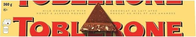 TOBLERONE Milk Chocolate with Honey and Almond