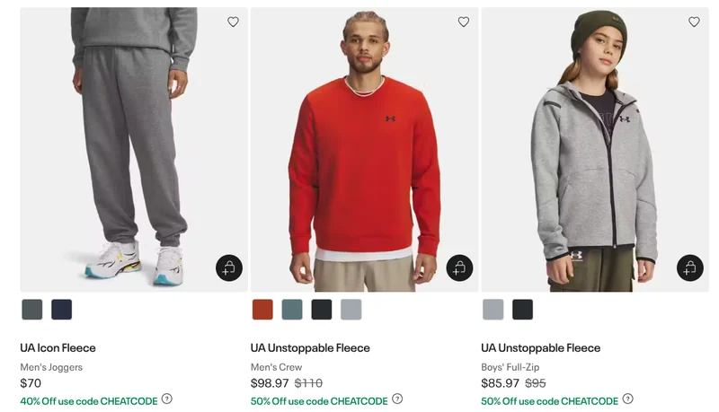 Under Armour + Outlet Canada Cyber Week Deals Sale: Save 30-50% off Sitewide with Promo Code