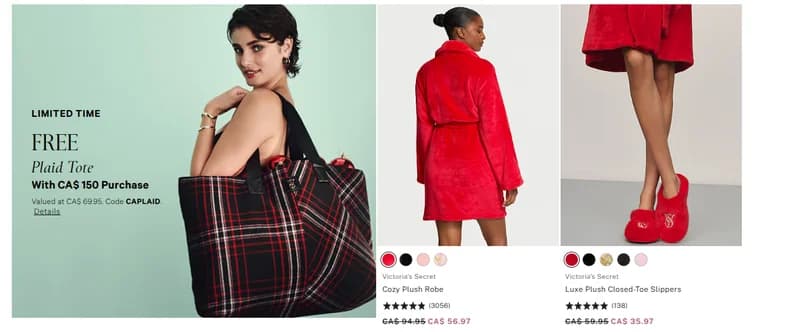 Victoria’s Secret Canada: Canada Cyber Monday Deals Sale 2025: 40% off Almost Everything