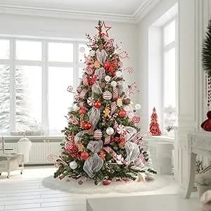 WBHome 7FT Prelit Artificial Christmas Tree with